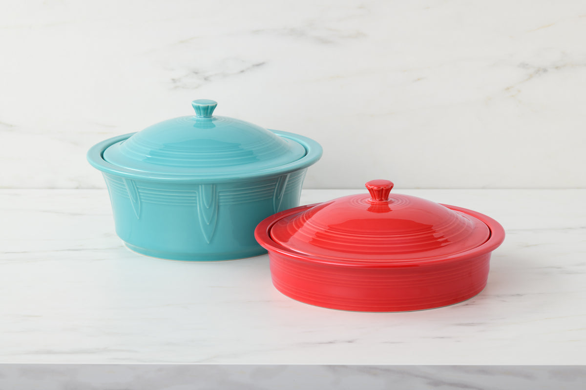 Large 10 Inch Round Covered Casserole 2.8 Quart