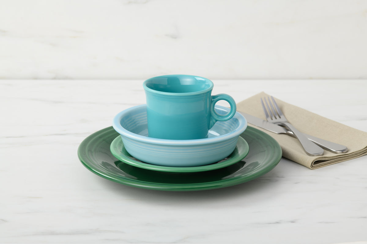 Classic Rim 4-Piece Dinnerware Set, Service for 1