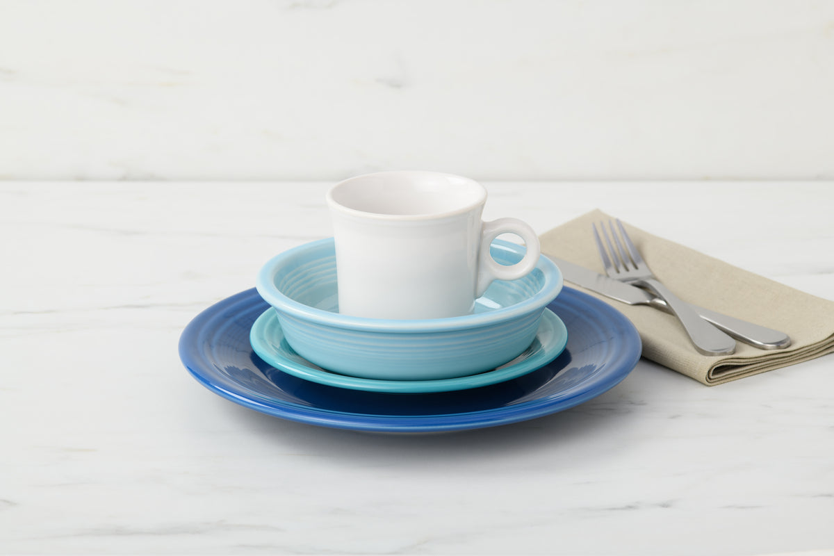 Classic Rim 4-Piece Dinnerware Set, Service for 1