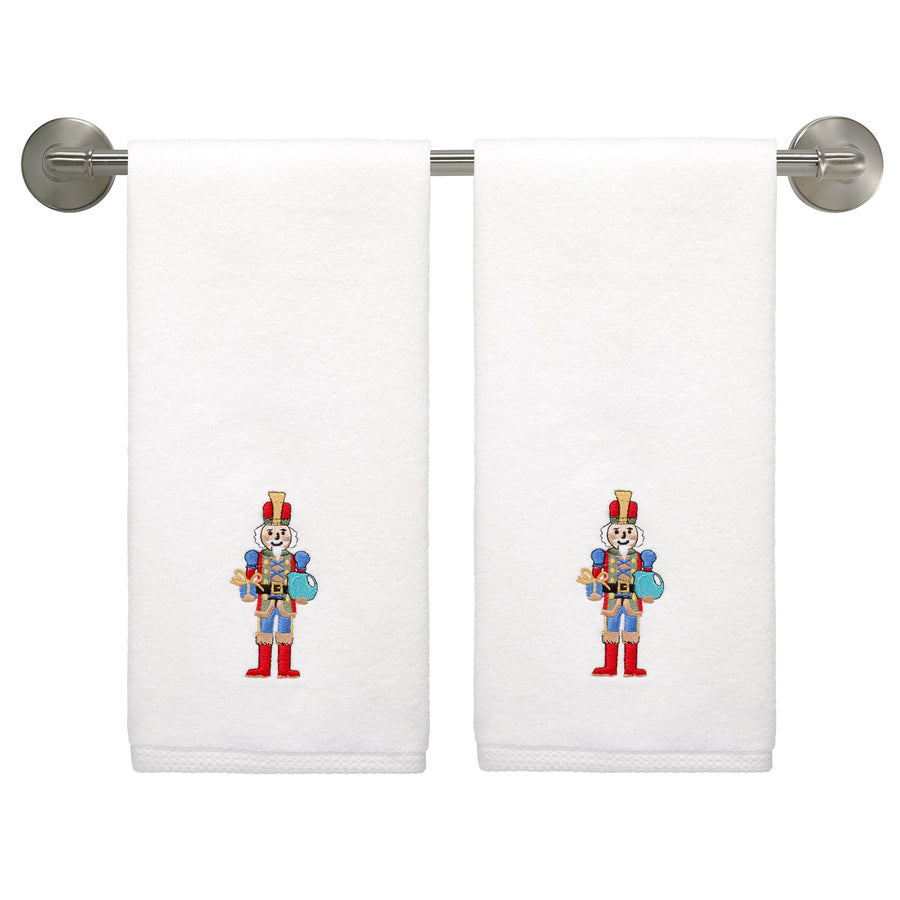 Nutcracker The Giver Embroidered Hand Towel Set of 2