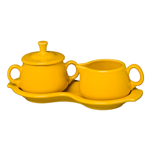 Retired 4-Piece Sugar Bowl and Creamer Set with Tray
