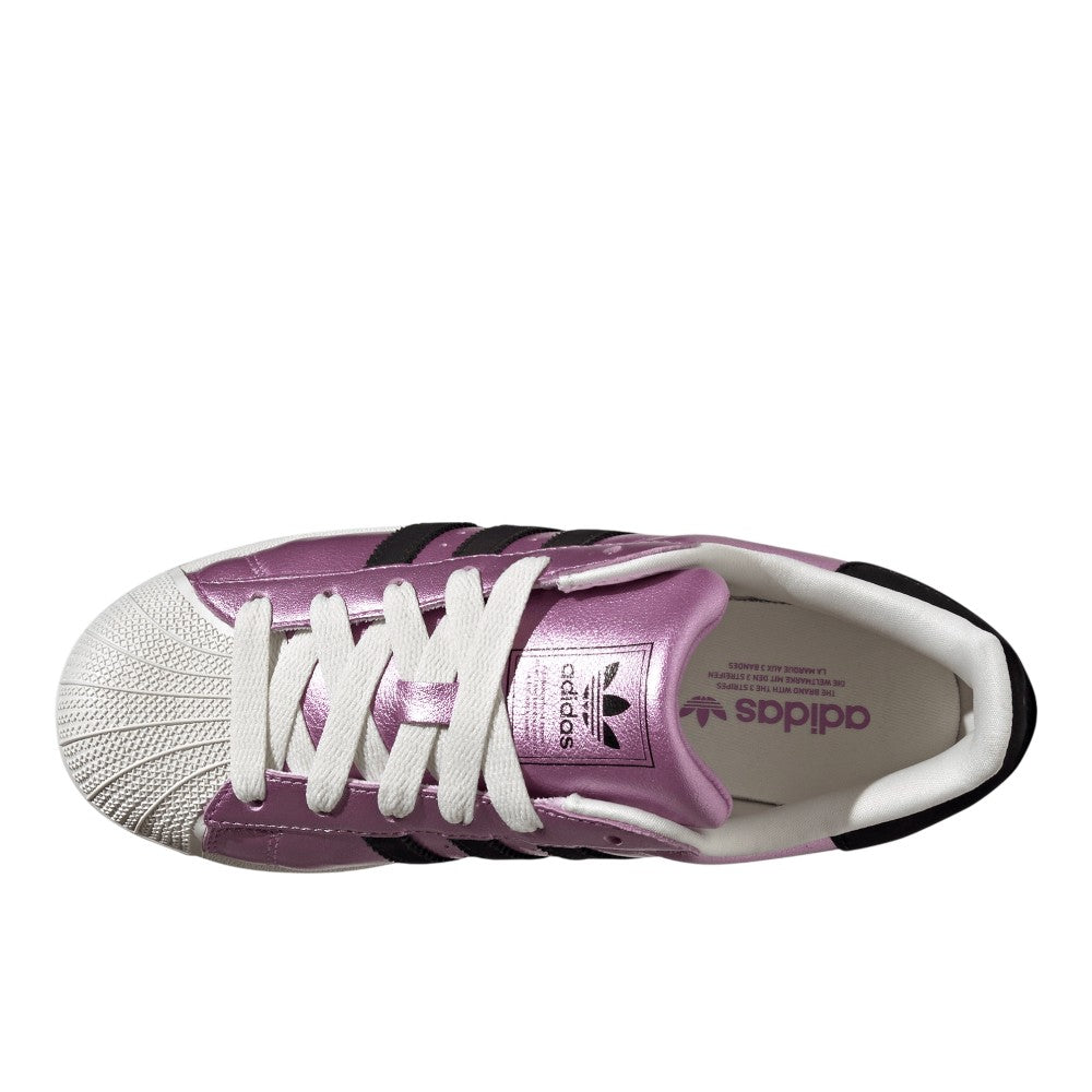 Superstar II Metallic Lace Up Sneakers
