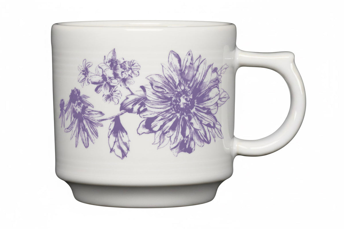 Botanical Floral Lavender 16oz Stackable Mug