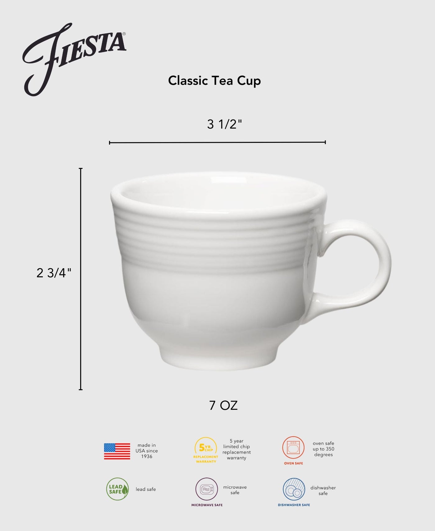 Retired Classic 7 3/4 OZ Tea Cup