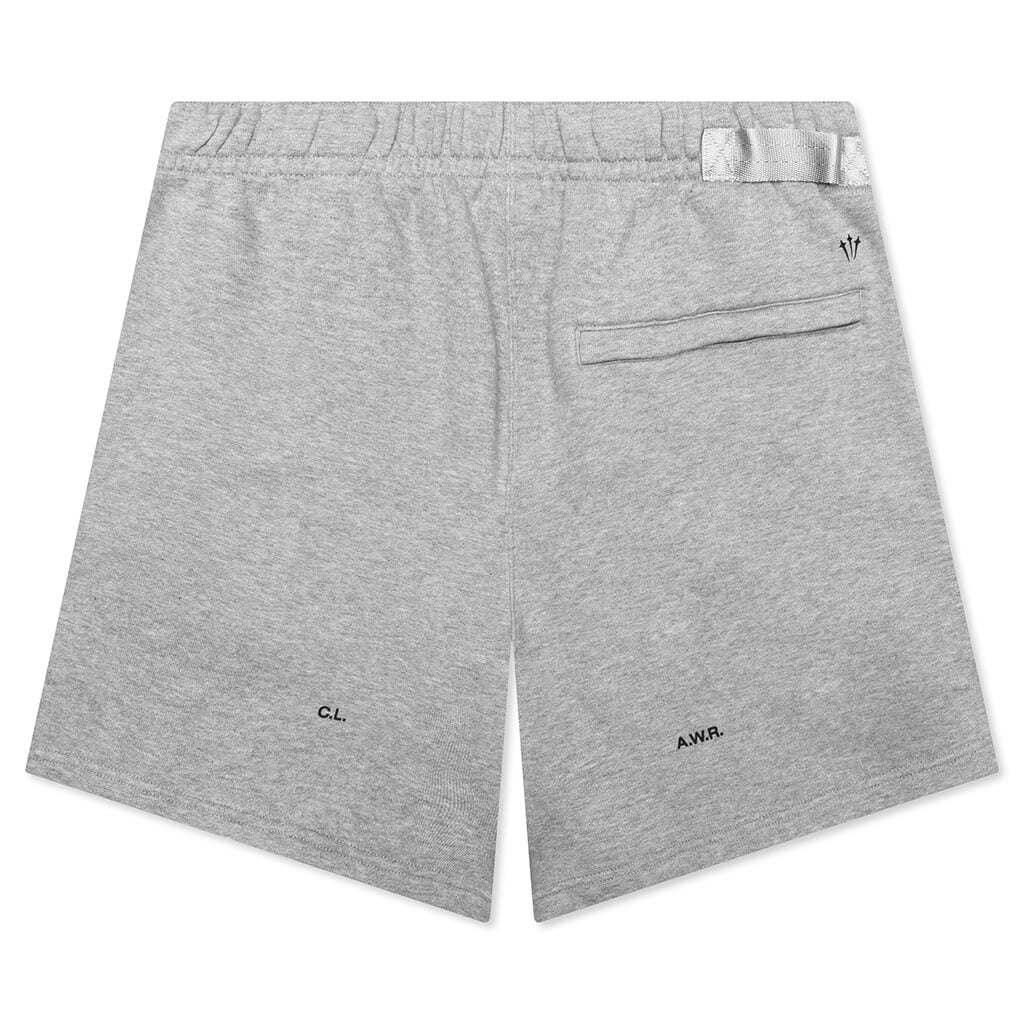Nocta NRG CS Fleece Short - Dark Grey Heather/Matte Silver/Black