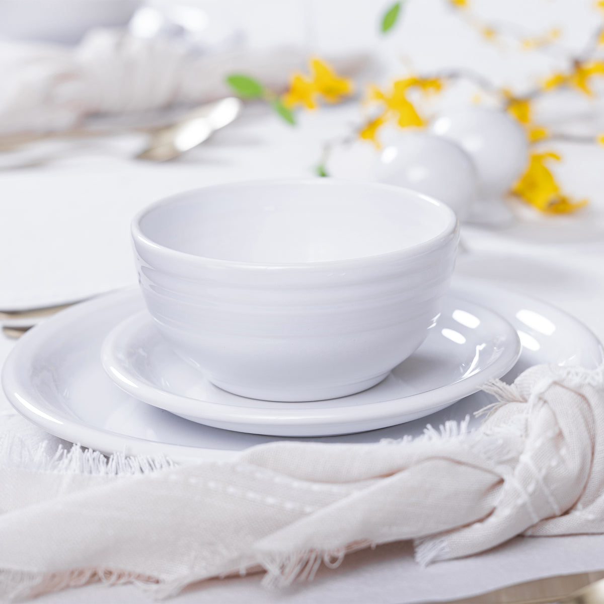 Bistro Coupe 12-Piece Dinnerware Set, Service for 4
