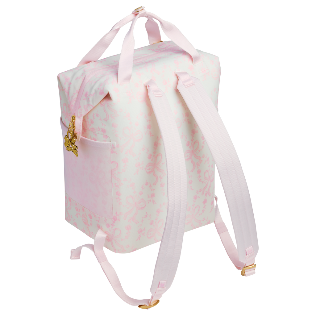 LoveShackFancy Holiday All Day Madeleine Mini Cooler Backpack| 20 Can| 14 QT| 13.2 L