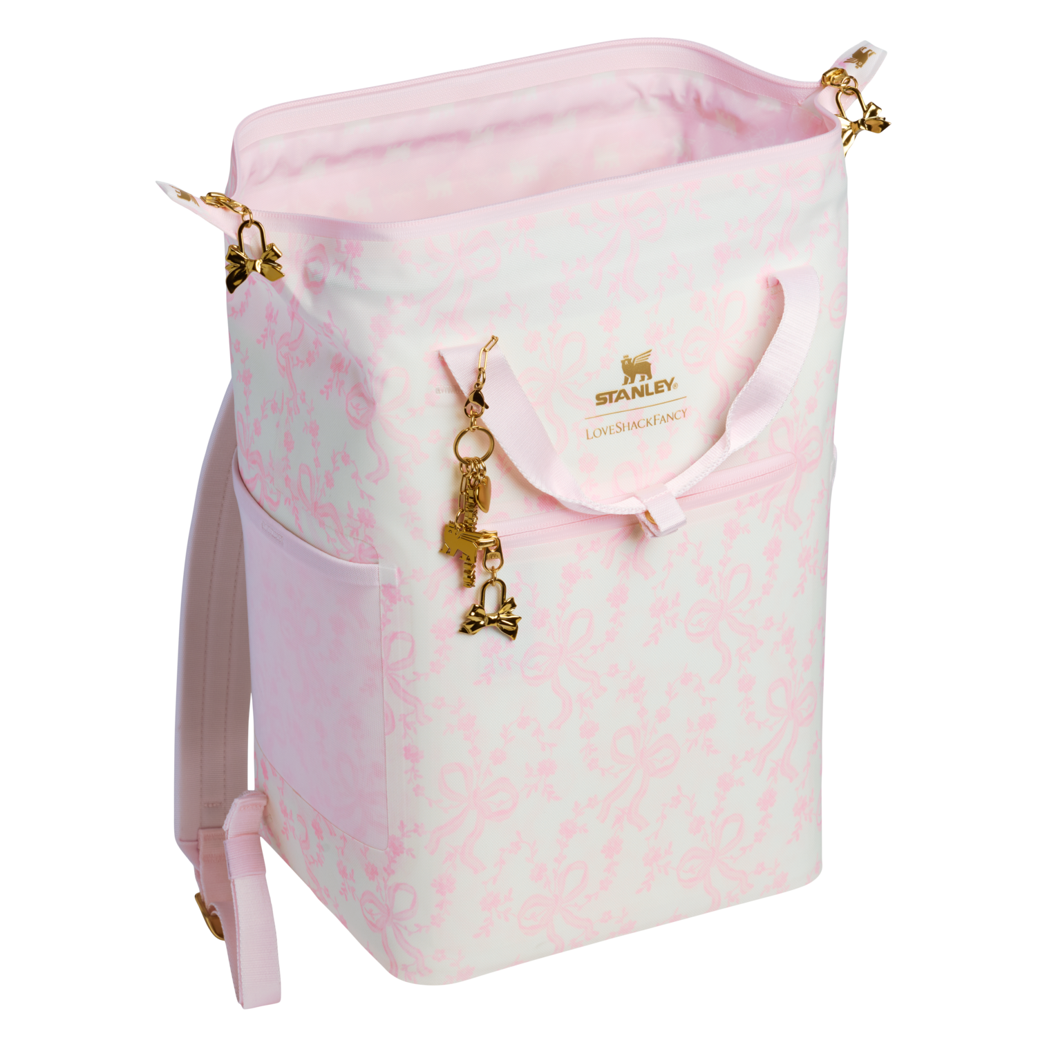 LoveShackFancy Holiday All Day Madeleine Mini Cooler Backpack| 20 Can| 14 QT| 13.2 L