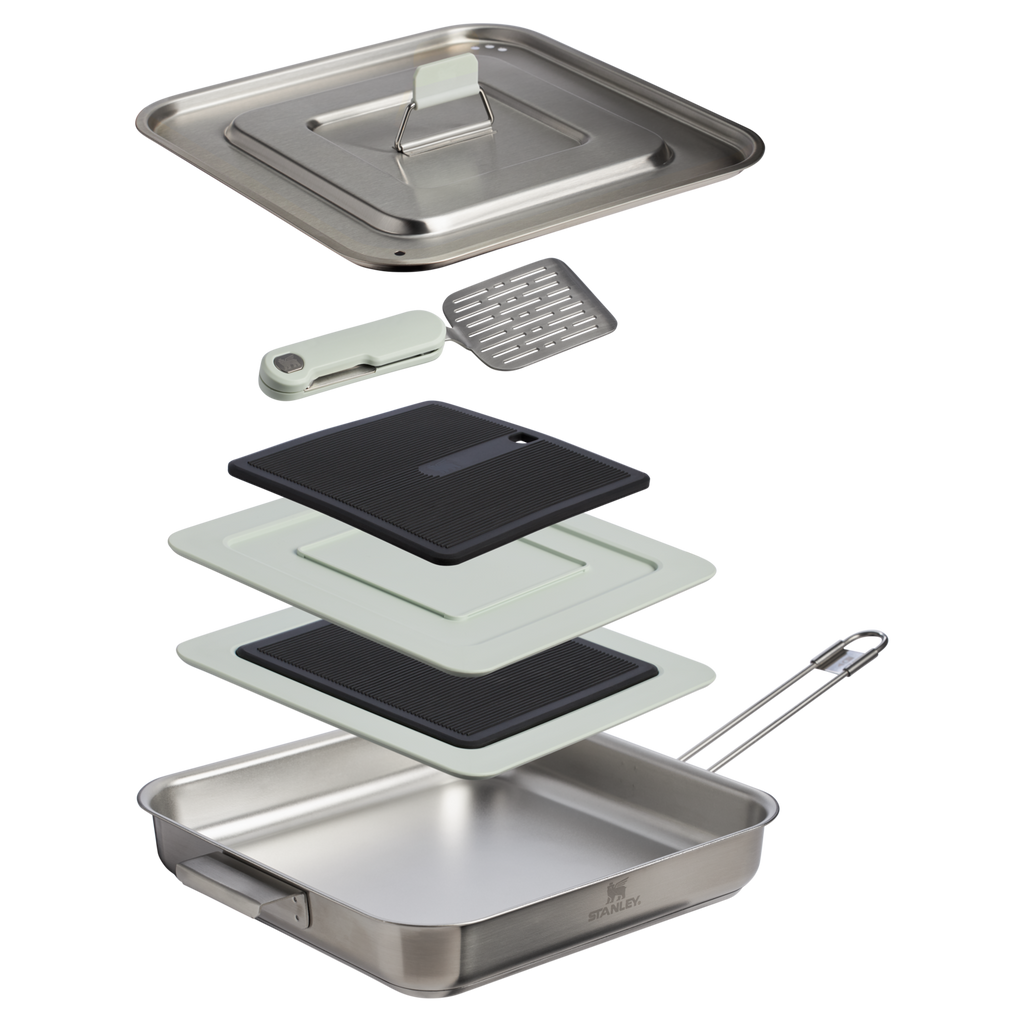 The Wildfare Pro Square Pan Cookset 5-piece set| 2 QT