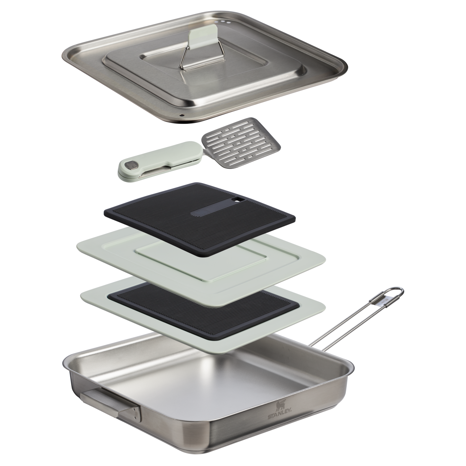 The Wildfare Pro Square Pan Cookset 5-piece set| 2 QT