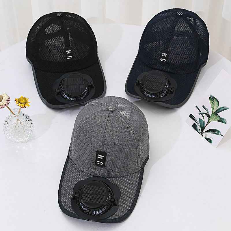 Solar Charging Fan Hat – Cooling Baseball Cap