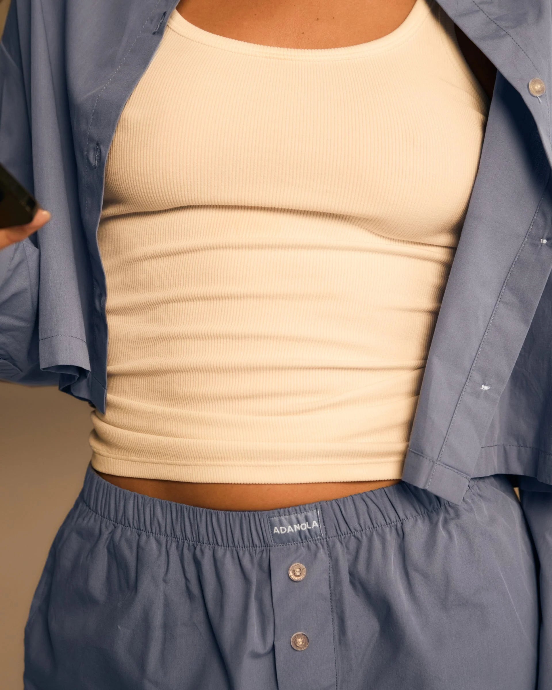 Cotton Boxer Shorts - Blue