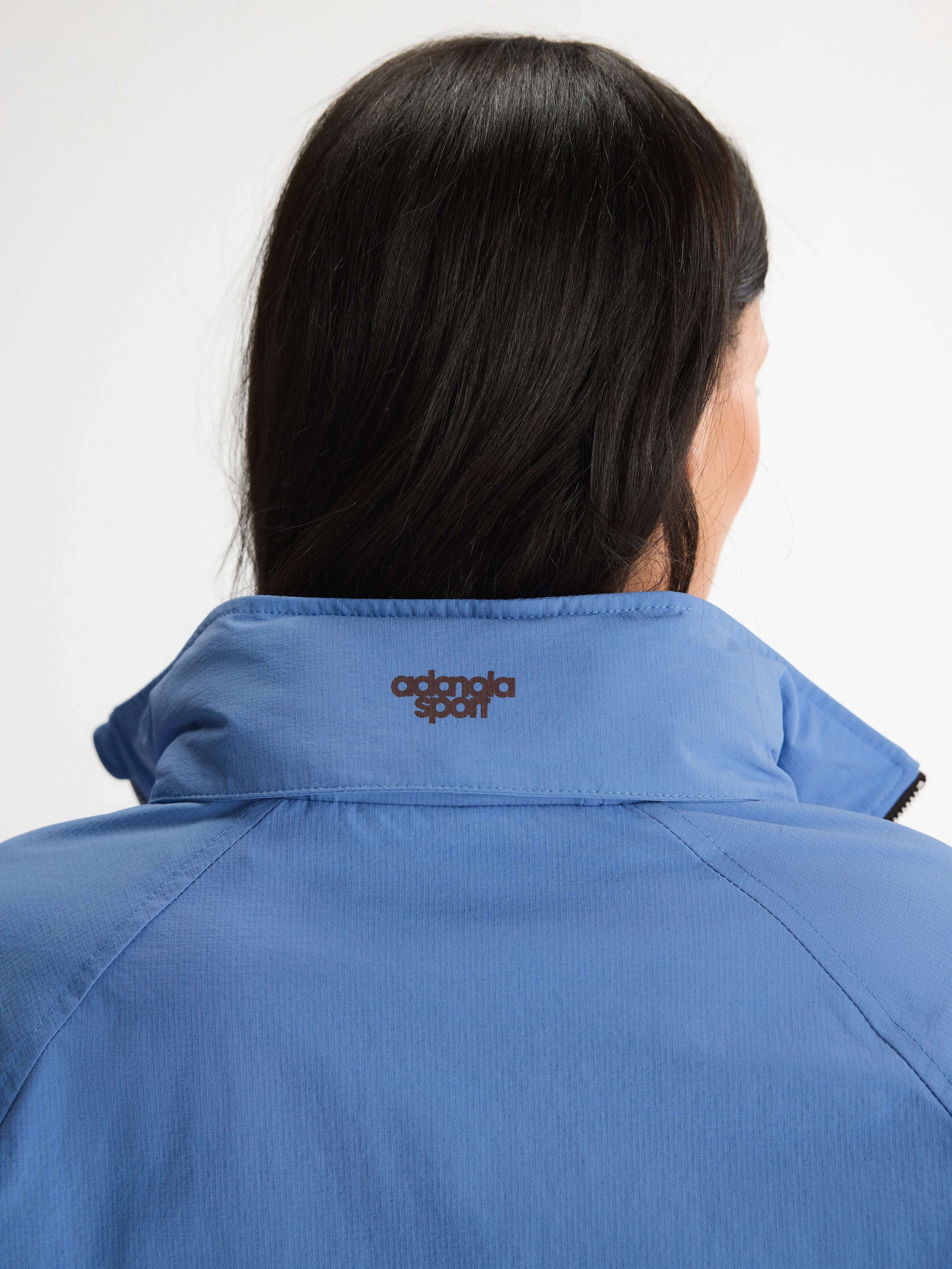 Contrast Binding Track Jacket - Blossom Blue