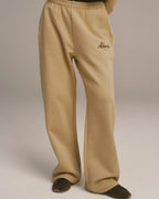 Signature Straight Leg Sweatpants - Caramel Beige