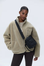 Branded Multi-Strap Bag - Black