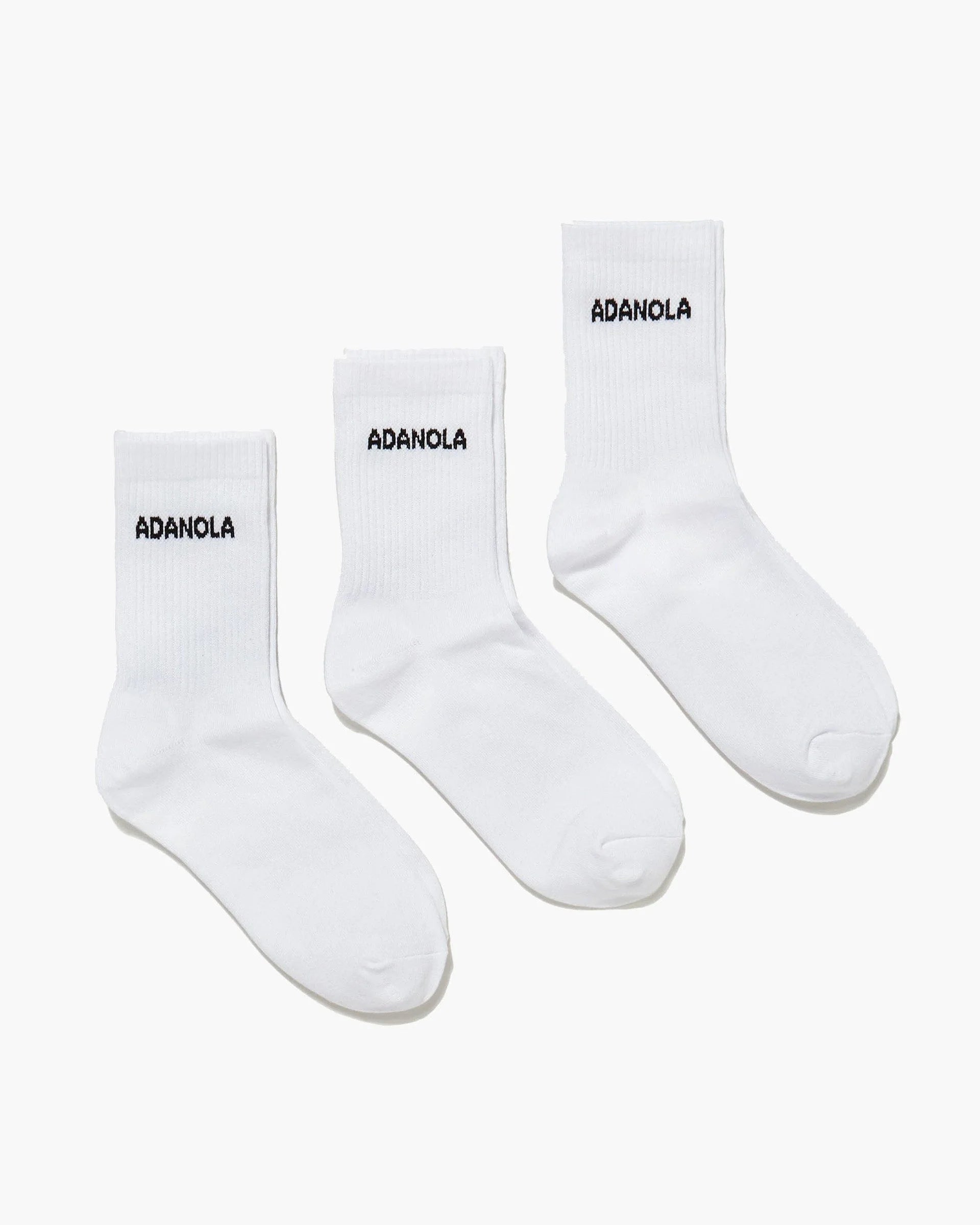 3 Pack Socks - White