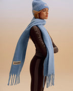 Brushed Scarf - Ice Blue