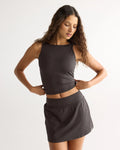Ultimate Scoop Back Tank - Coffee Bean