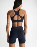 Seamless Crop Shorts - Midnight Blue