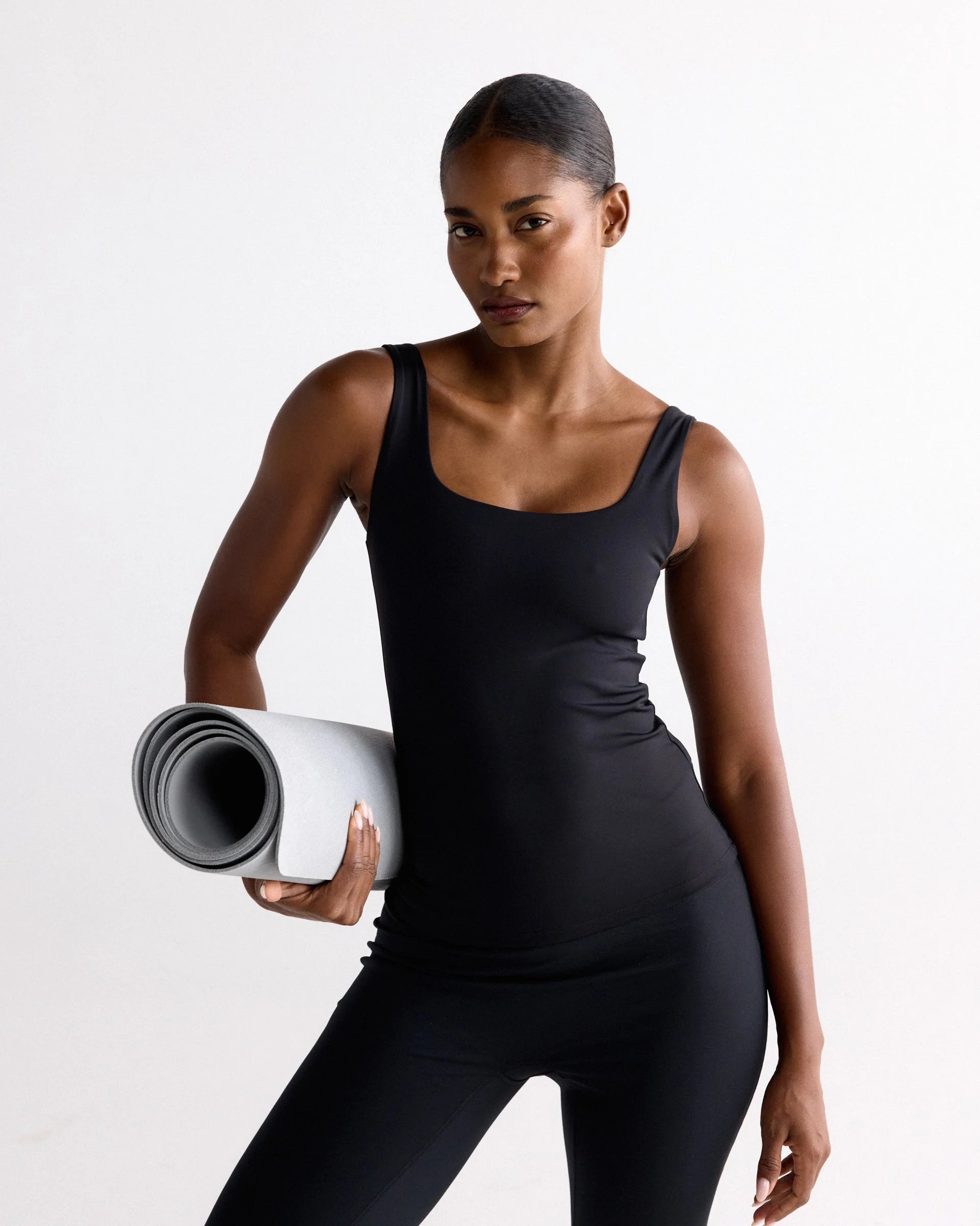 Ultimate Square Neck Top - Black
