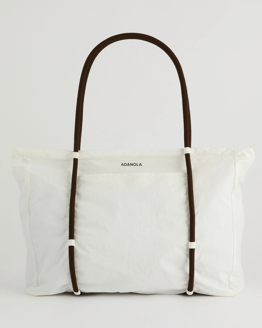 Large Rope Ripstop Bag - Marshmallow White/Coffee Bean
