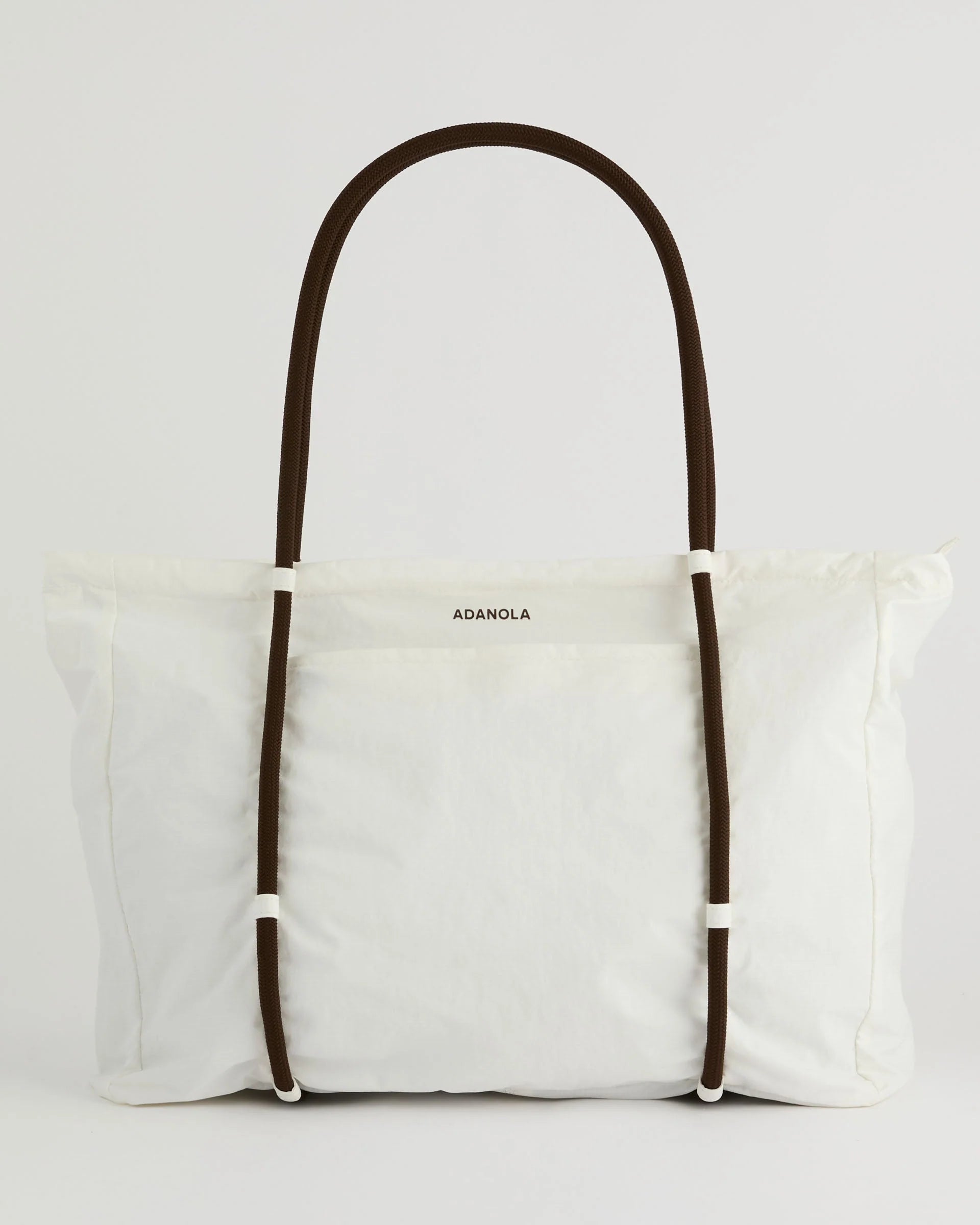 Large Rope Ripstop Bag - Marshmallow White/Coffee Bean