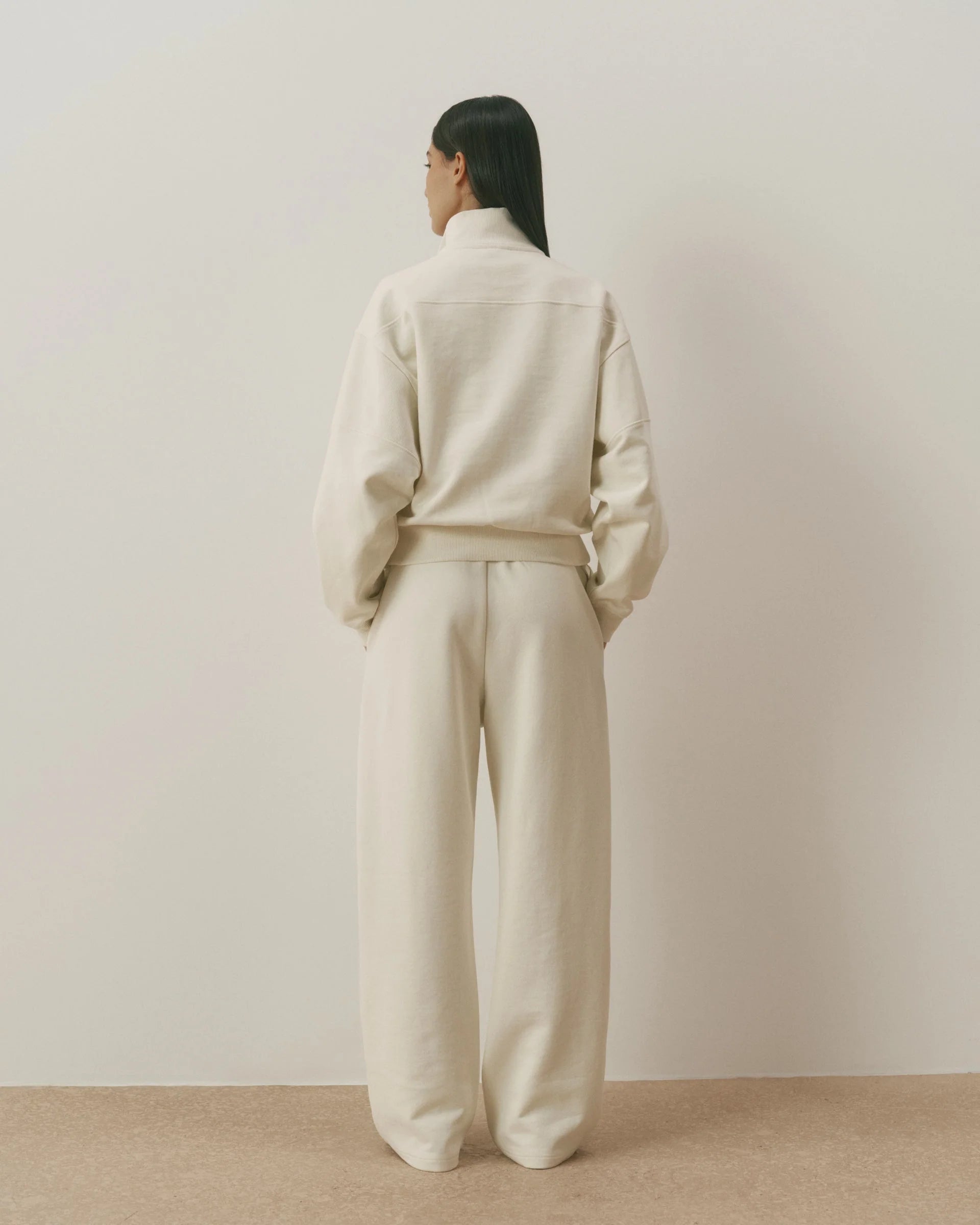 Retro AS Loose Fit Straight Leg Sweatpants - Marshmallow White/Classic Red