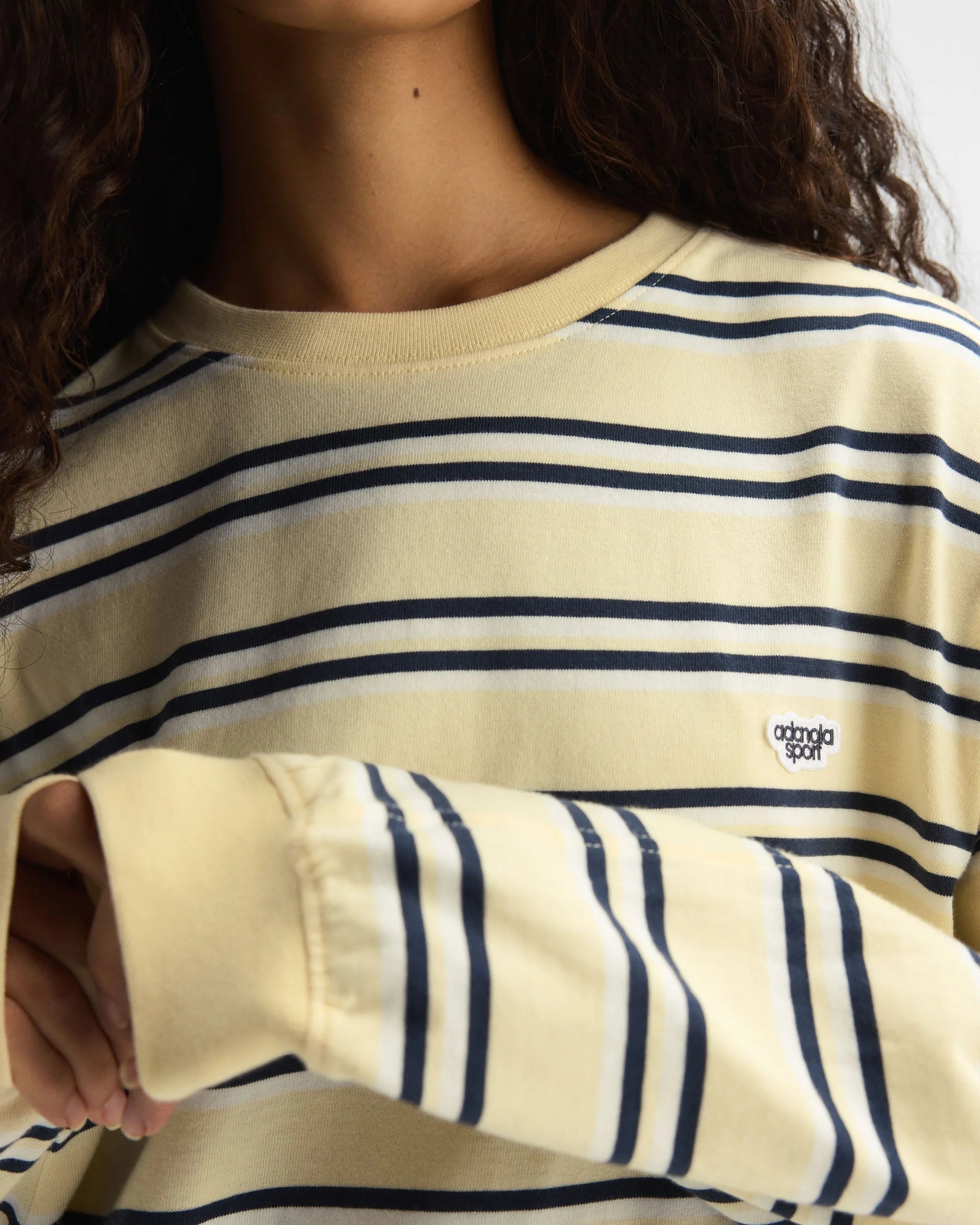Stripe Long Sleeve T-shirt - Buttercream