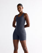 Ultimate V-Neck Romper - Midnight Blue