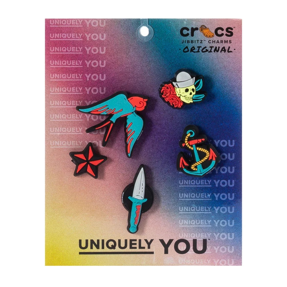 Sailor Tattoo 5 Pack Shoe Charms product image