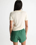 Knit Asymmetric Polo - Marshmallow White