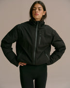 Hooded Waterproof Coat - Black