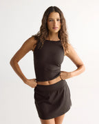 Ultimate Mini Skirt - Coffee Bean
