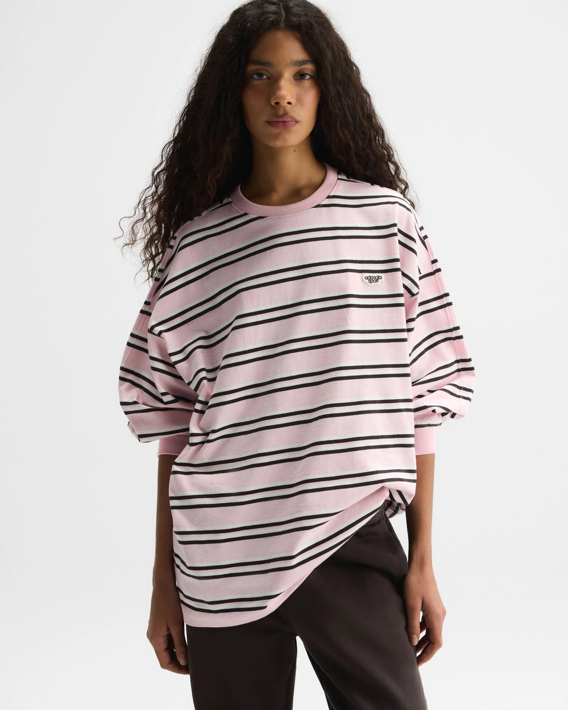 Stripe Long Sleeve T-shirt - Cloud Pink