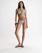 Reversible Side Tide Bikini Bottoms - Blossom Blue/White