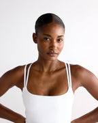 Ultimate Cross Back Top - White