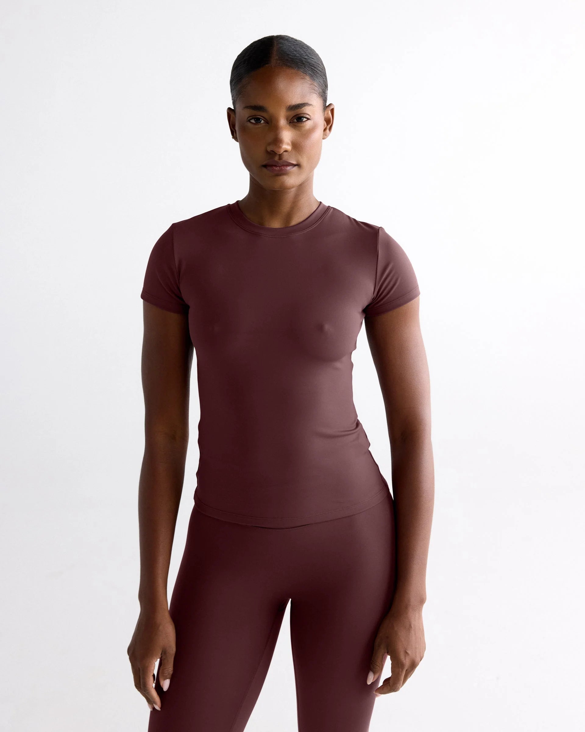Ultimate Short Sleeve Top - Mulberry Red