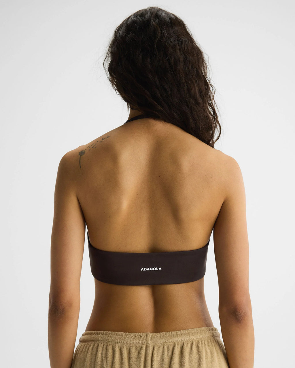 Ultimate Halter Double Layer Bra - Coffee Bean/Dusty Brown