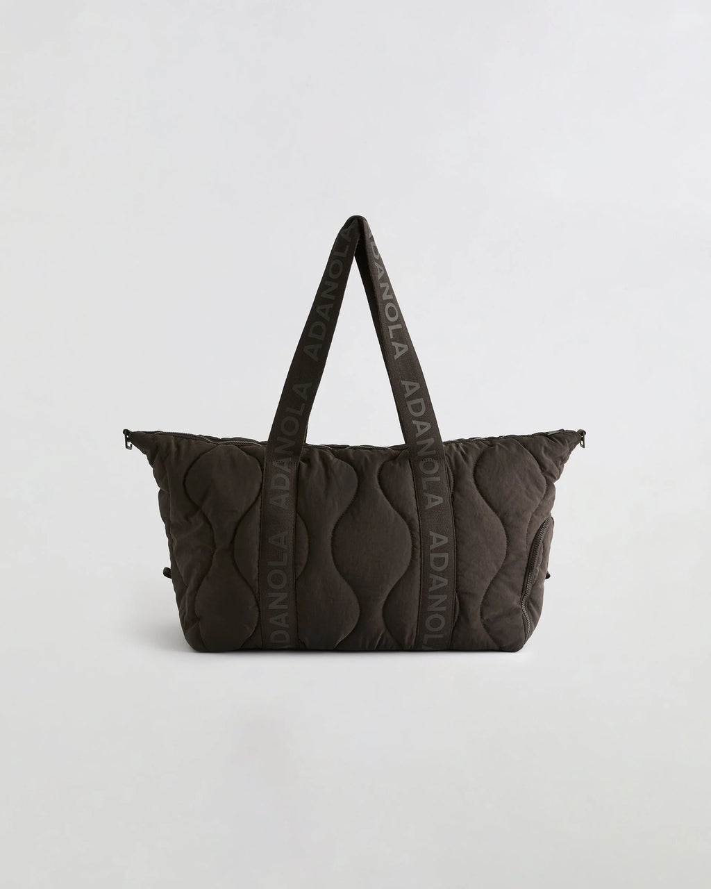 Quilted Nylon Duffle Bag - Coffee Bean
