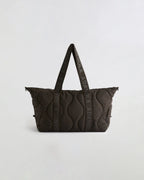 Quilted Nylon Duffle Bag - Coffee Bean