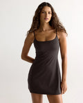Ultimate Strappy Dress - Coffee Bean