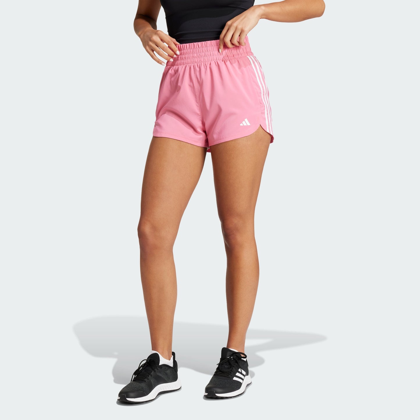 Women's adidas Pacer Training 3-Stripes Woven High-Rise Shorts
