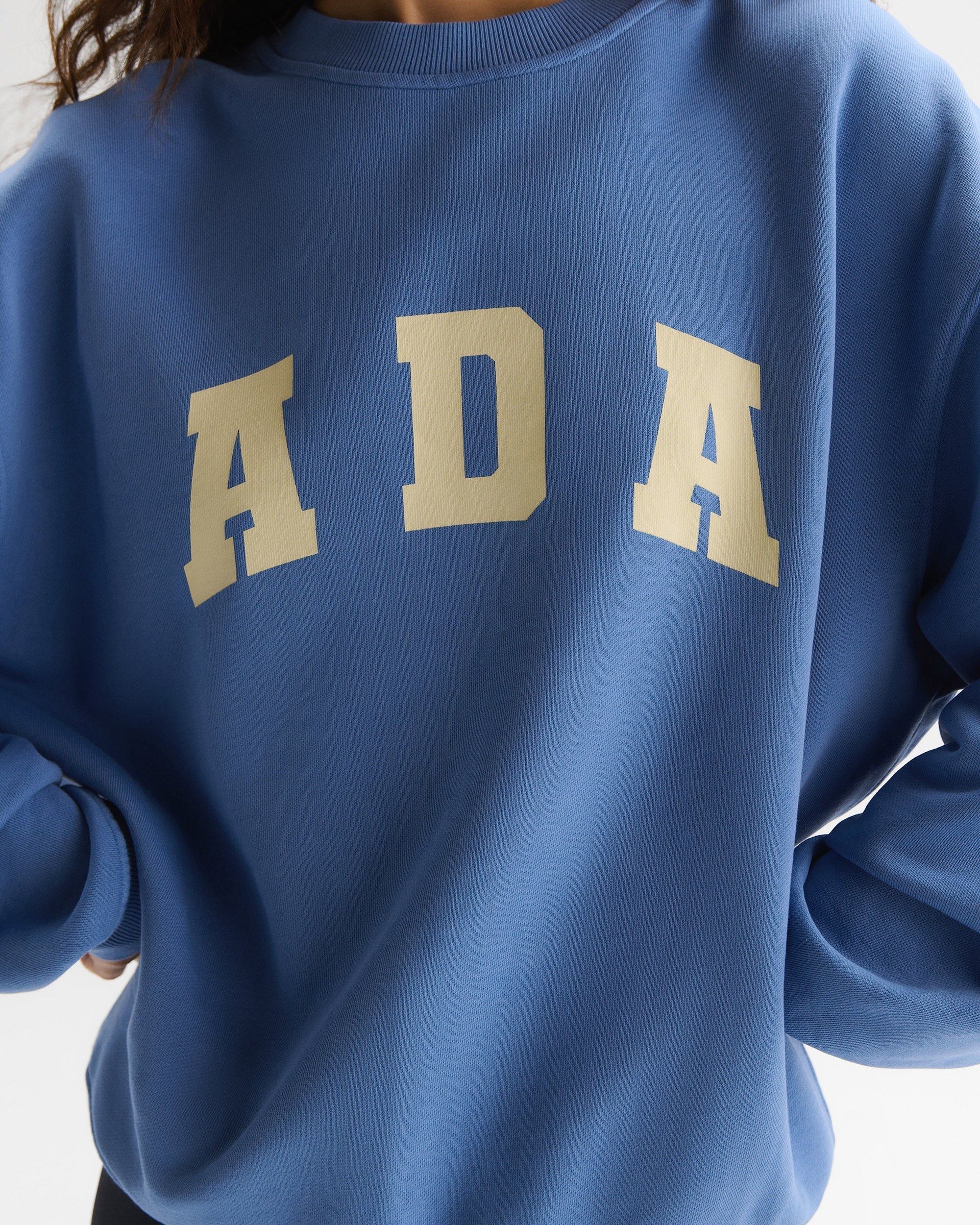 ADA Oversized Sweatshirt - Blossom Blue/Buttercream