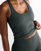 Ultimate Narrow Racer Back Tank - Sea Green