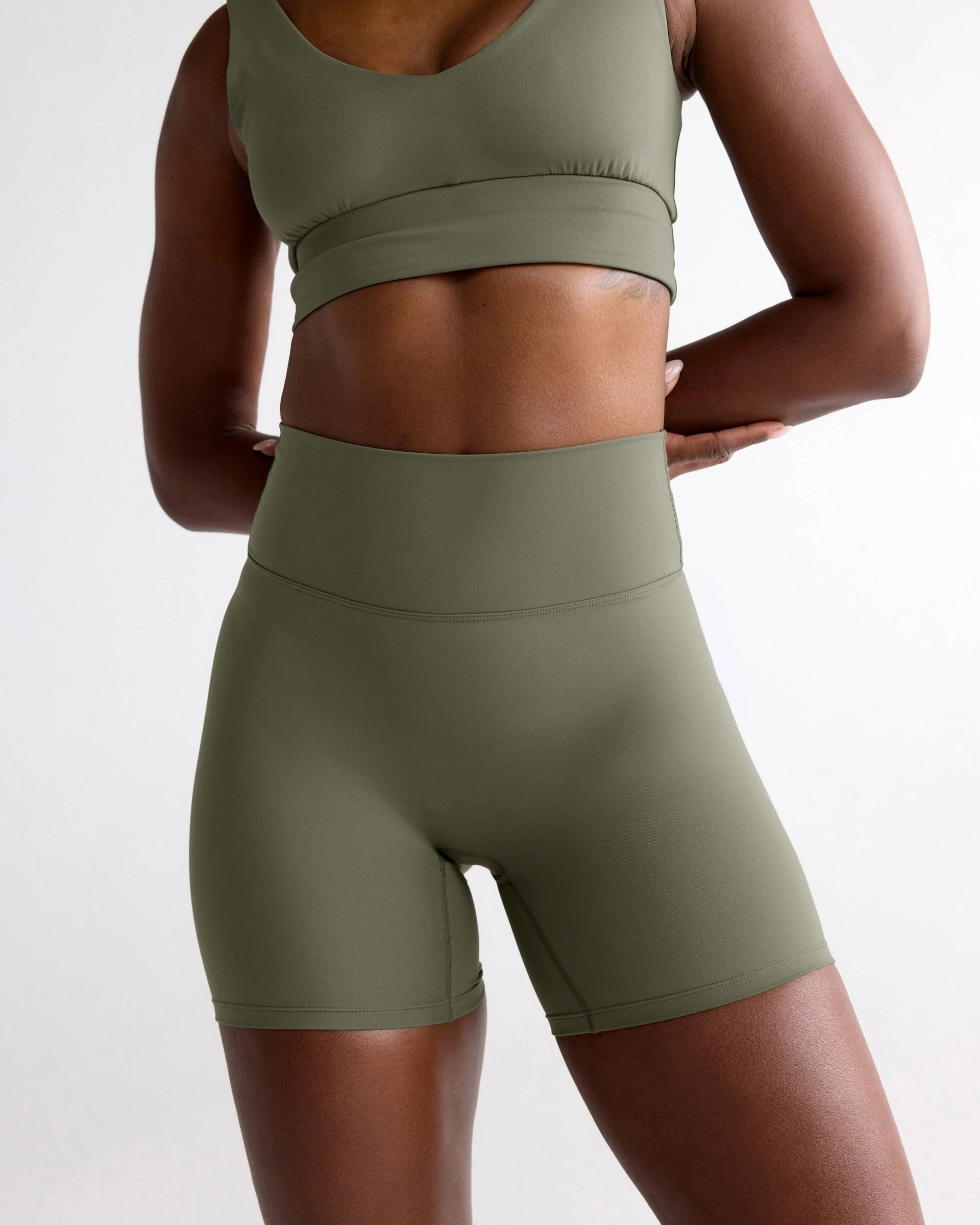 Ultimate Crop Shorts - Olive Green