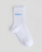 Socks - White/Ice Blue