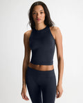 Seamless Racer Tank - Midnight Blue