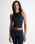 Seamless Racer Tank - Midnight Blue
