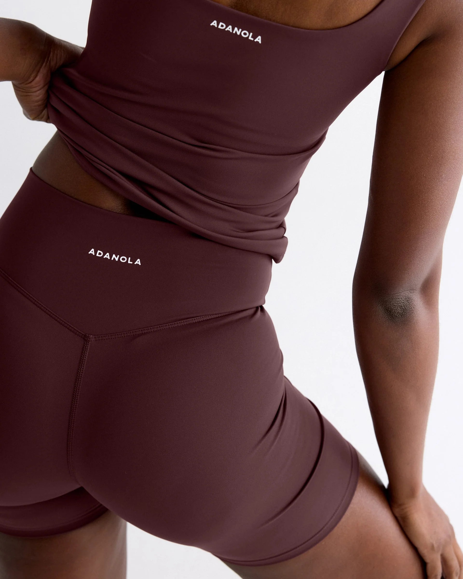 Ultimate Crop Shorts - Mulberry Red