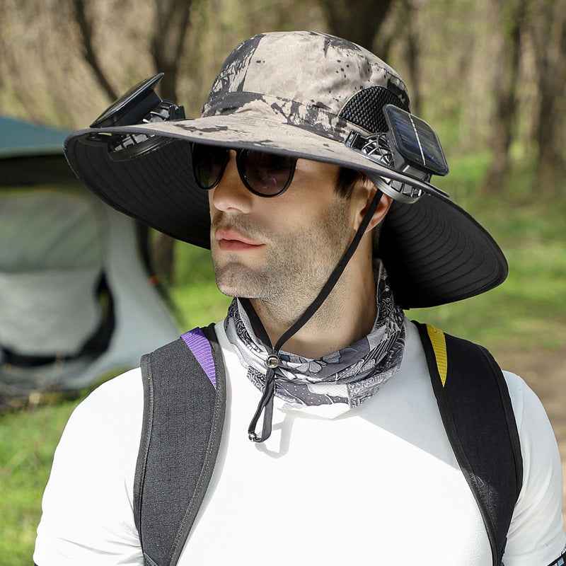 Solar Dual-Fan Outdoor Sun Hat